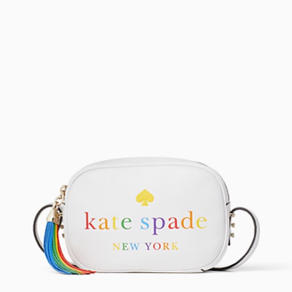 NWT Kate Spade Kourtney Rainbow Logo Crossbody Bag - Picture 1 of 4